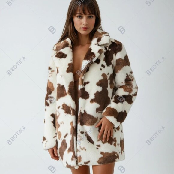 $188 ANTHROPOLOGIE cowgirl coded BlankNYC cow print Jacket L - Picture 1 of 12